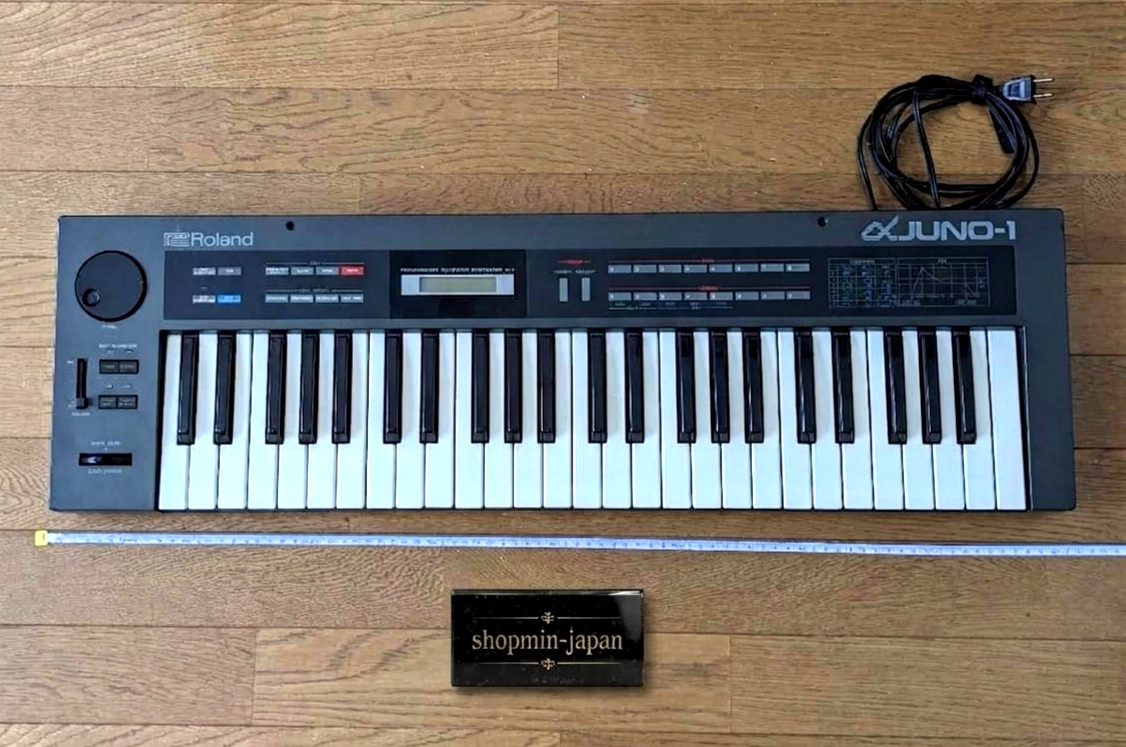 Roland Alpha Juno-1 Polyphonic Synthesizer Working w/ Stand Tested from japan