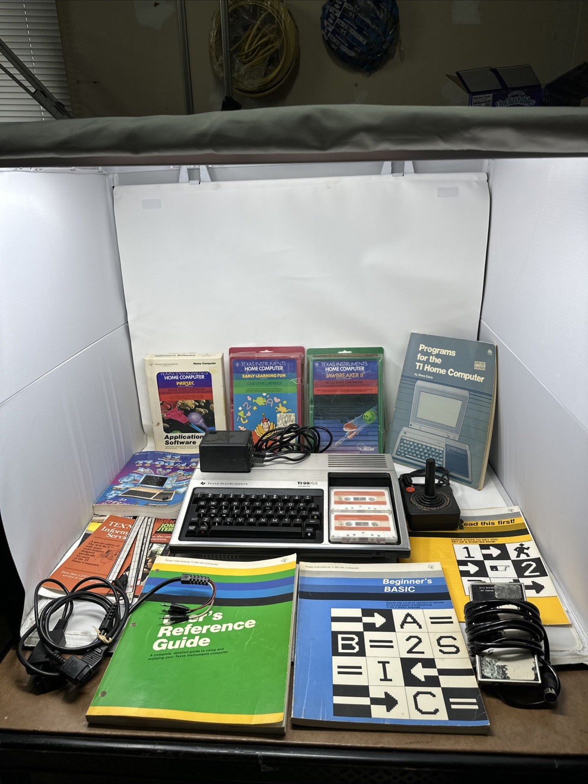 Vintage Texas Instruments TI-99/4A Home Computer/Gaming System - Extras