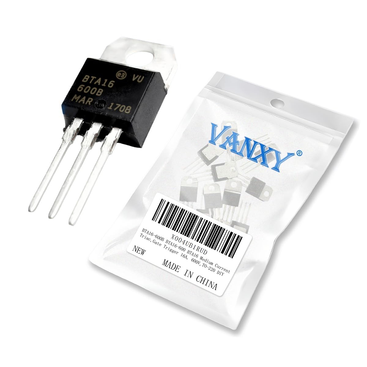 12 PCS BTA16600B Medium Current Triac Gate Trigger 16A 600V TO220 Transistor
