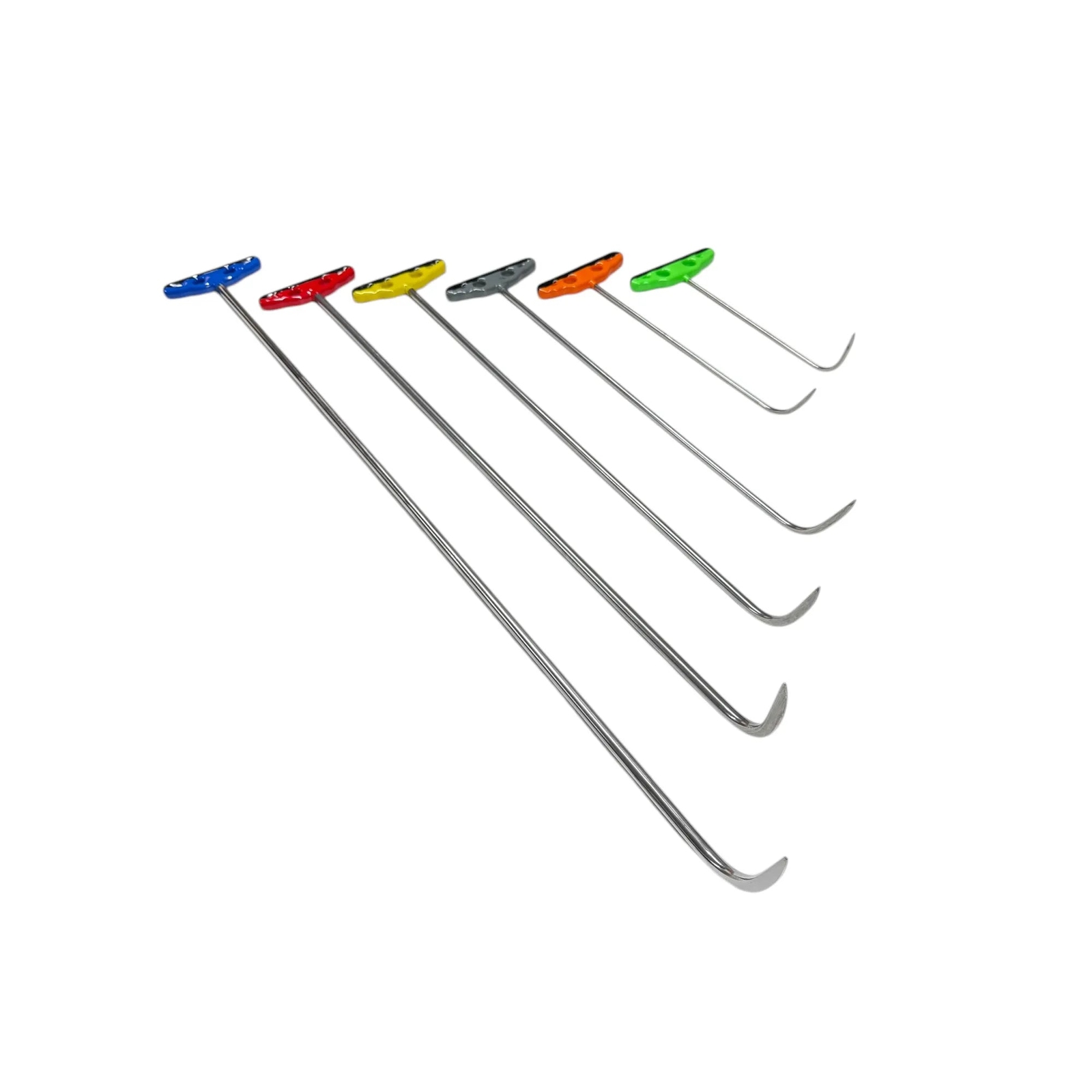 Elvora Edition 6-Piece Sharp Tip Single Bend White Steel PDR Tools – Paintless