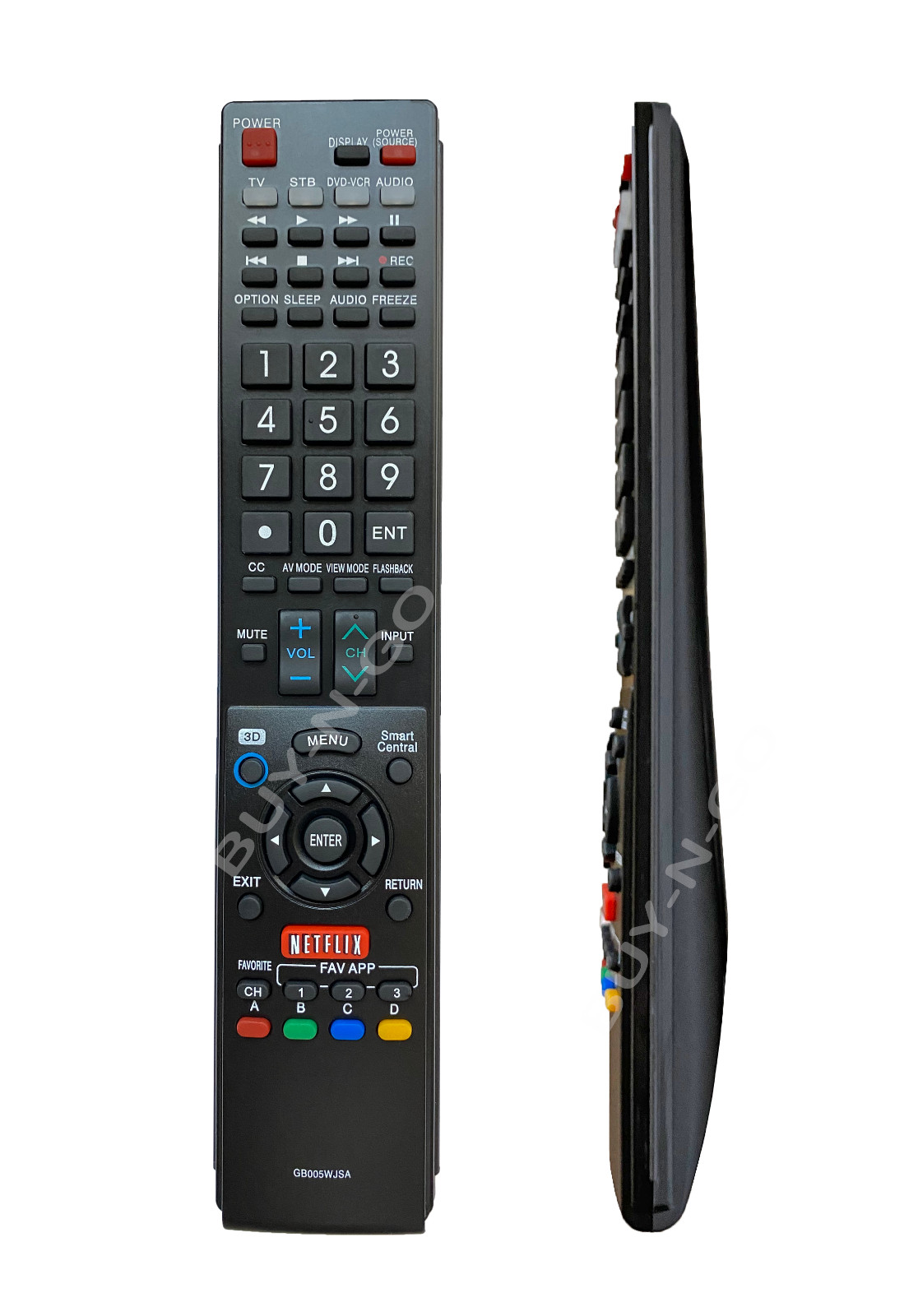 Sharp Remote Control for LC-65Q7370U, LC-60LE632U, LC-60LE632UN, LC-60LE633U