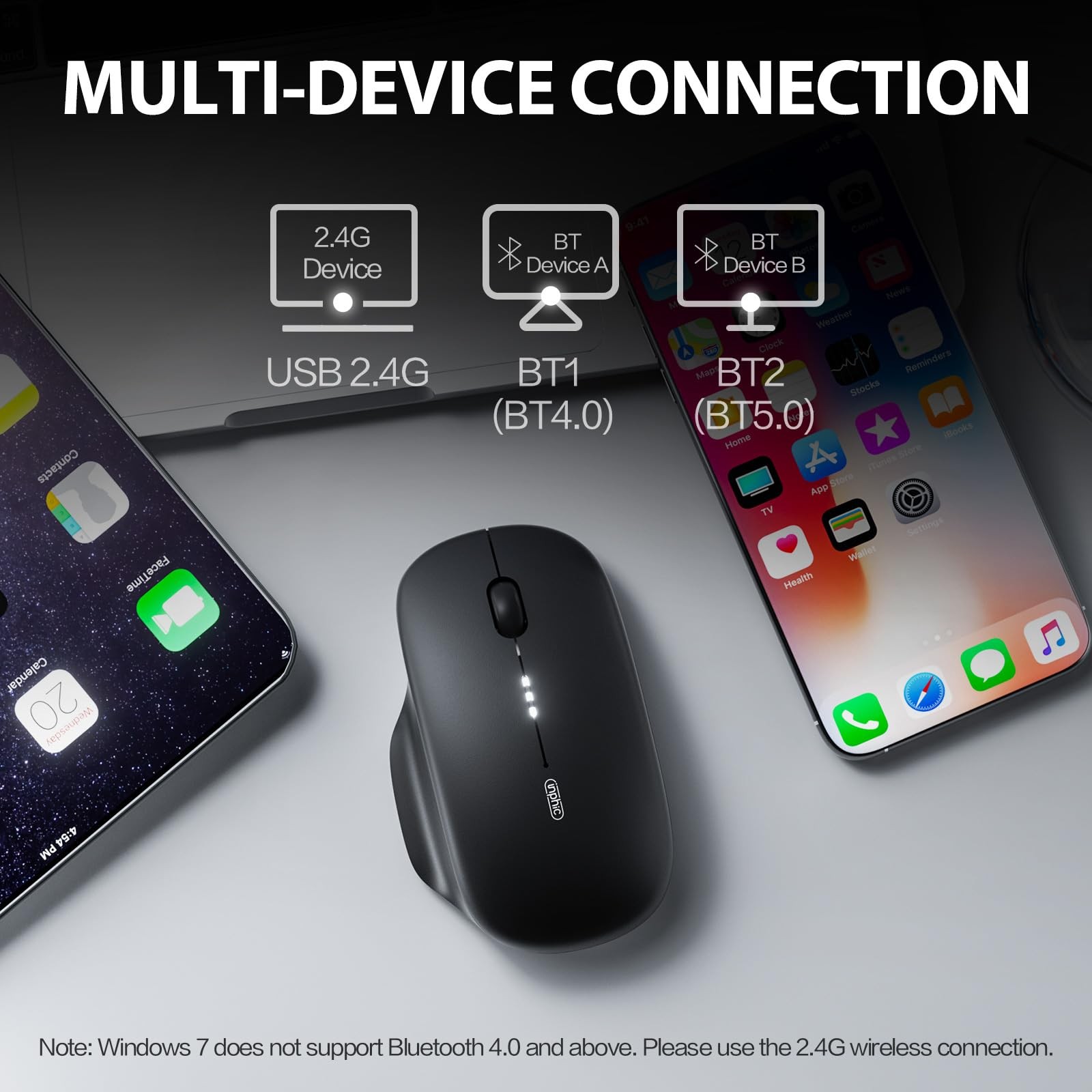 M1 II Wireless Bluetooth, 80g Tri-Mode (Bluetooth 5.0/4.0+USB) Computer , Vis...