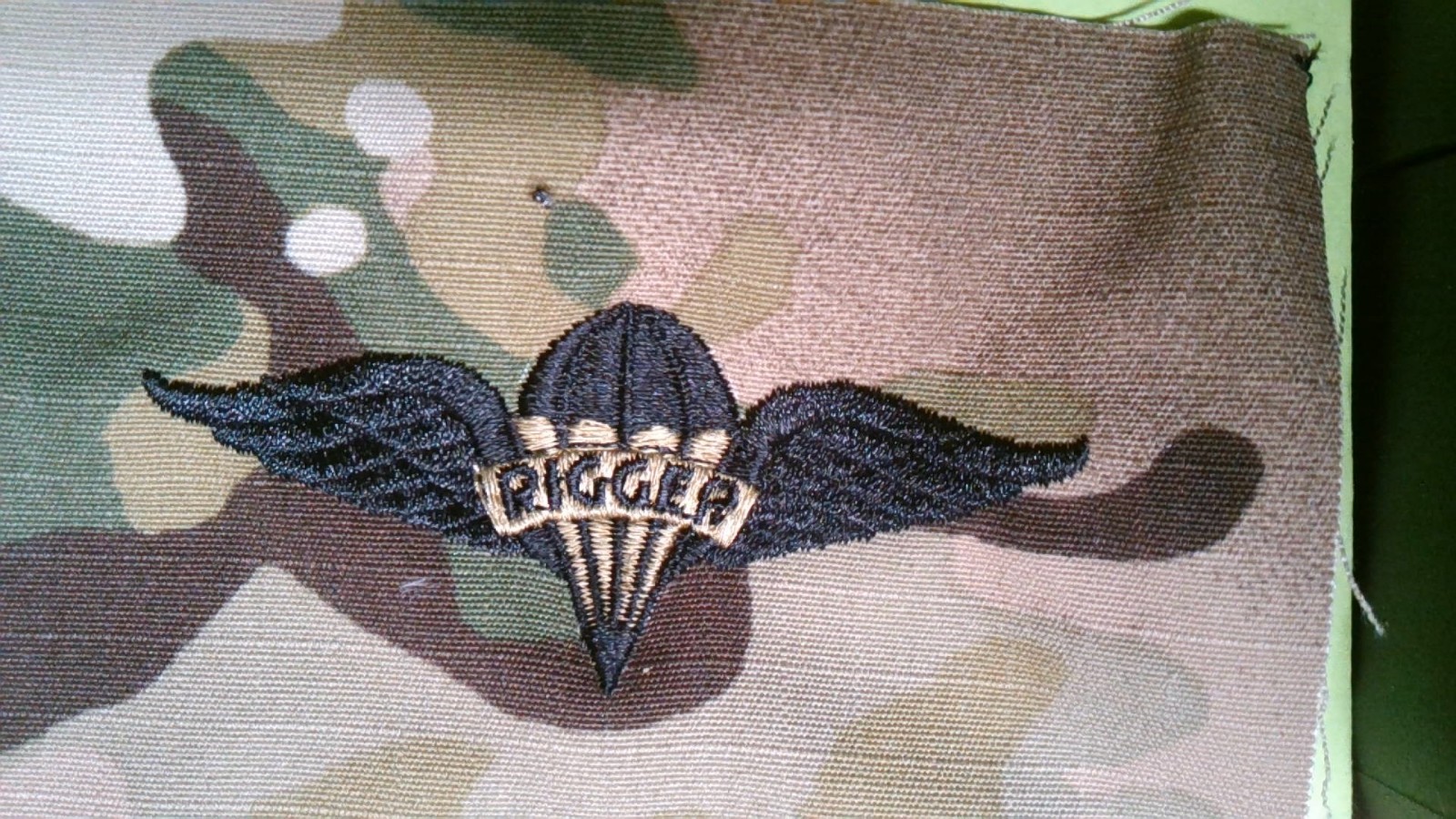 MILITARY PATCH TAB SEW ON RIGGER OCP MULTICAM US ARMY