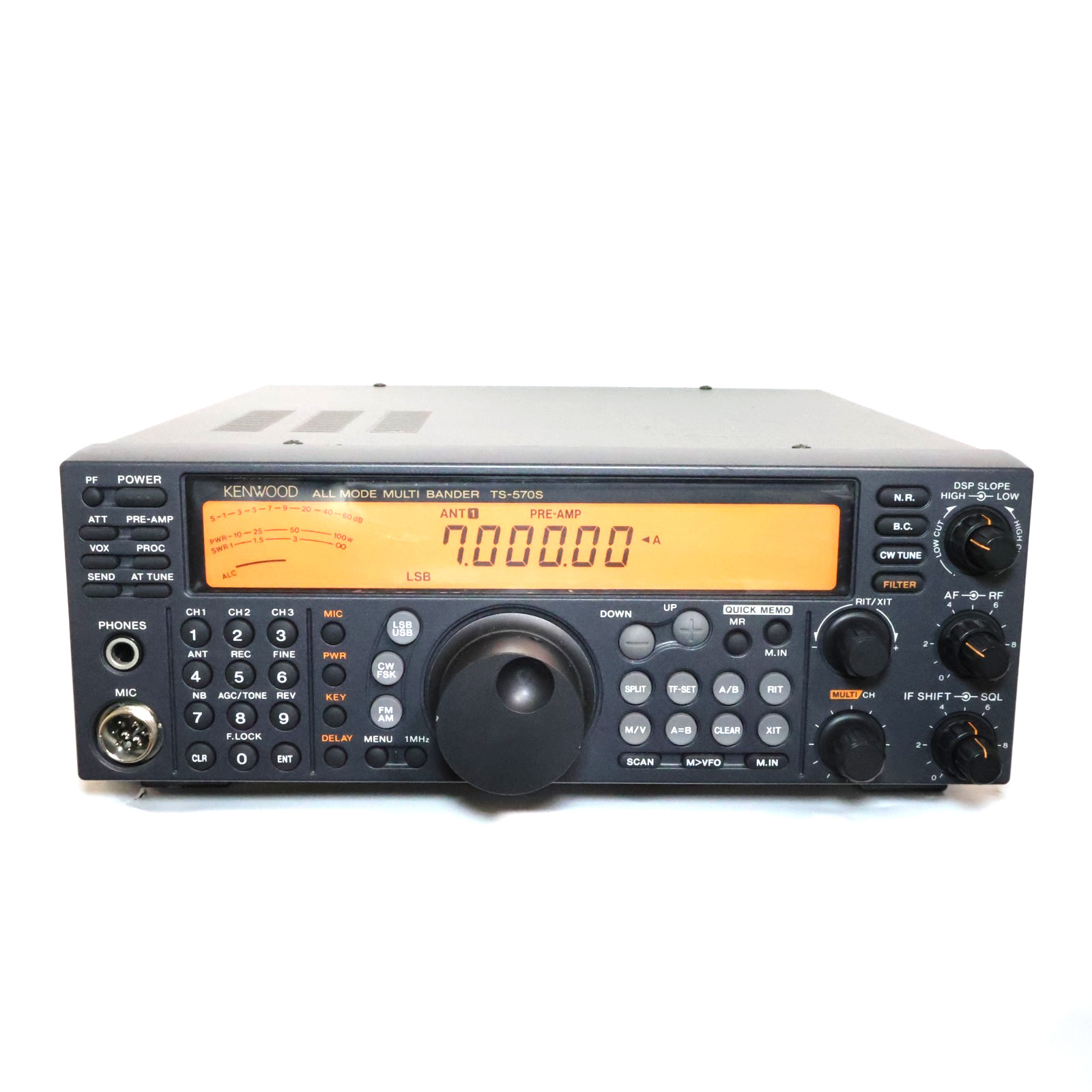 KENWOOD TS-570S All Mode MULTI BANDER Transceiver Auto Antenna Tuner Tested