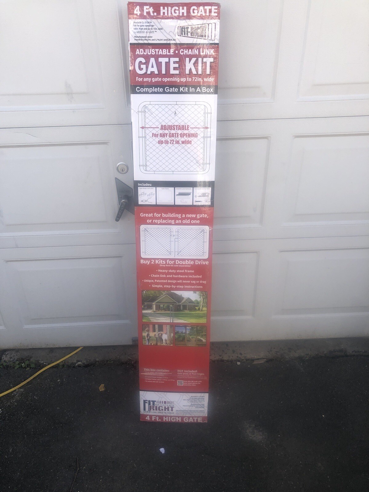 Fit Right Adjustable Gate Kit, Round Corner Frame New In Box adjustable 72" wide