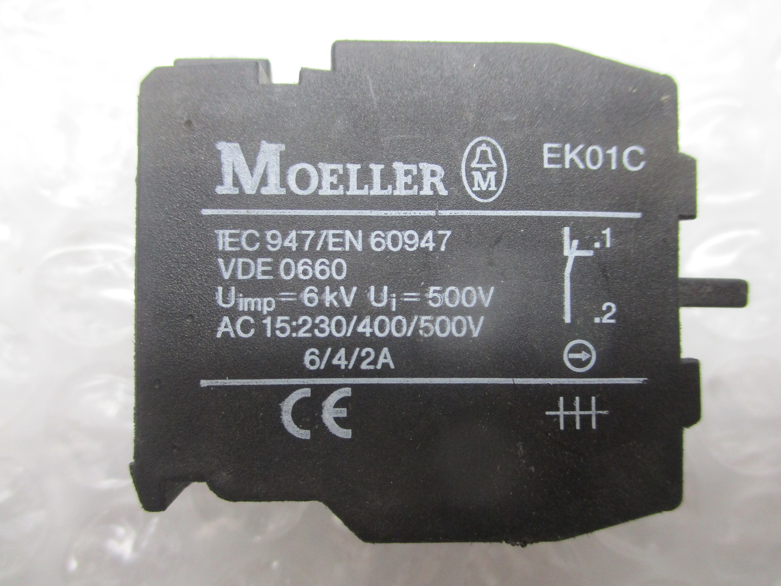 KLOCKNER MOELLER EKO1C CONTACT BLOCK UNMP