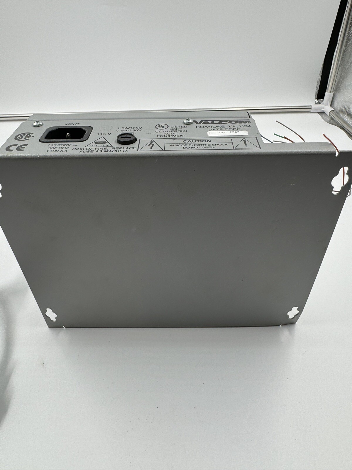 Valcom V-2001A Single Zone Page One Way Control Unit