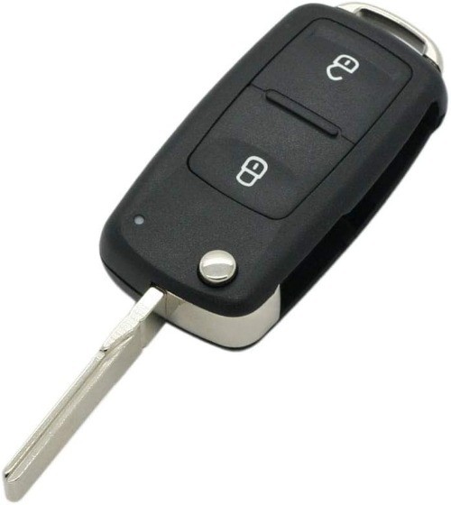 Replacement Key Shell Compatible with 2 Button Keyless Entry Remote Flip Key Cas