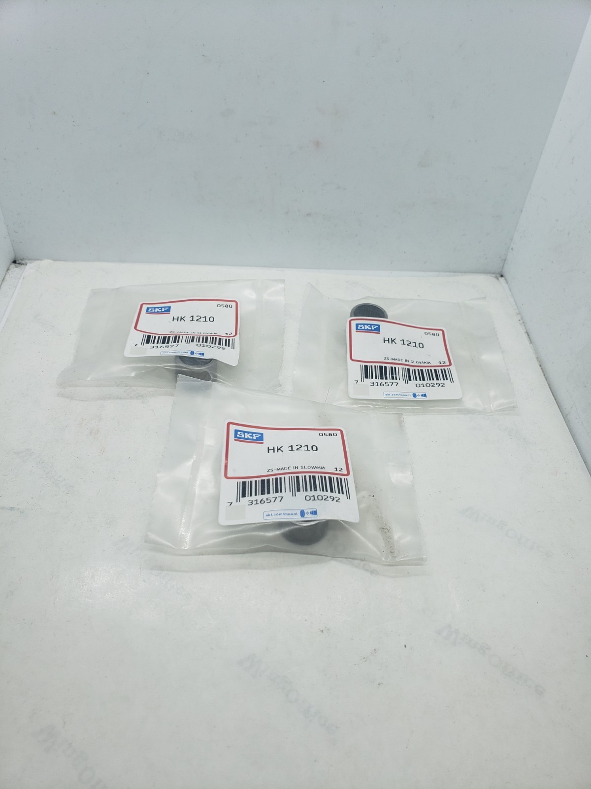 SKF HK 1210 DRAWN CUP NEEDLE ROLLER BEARING 12x16x10mm, LOT OF 3, NIB