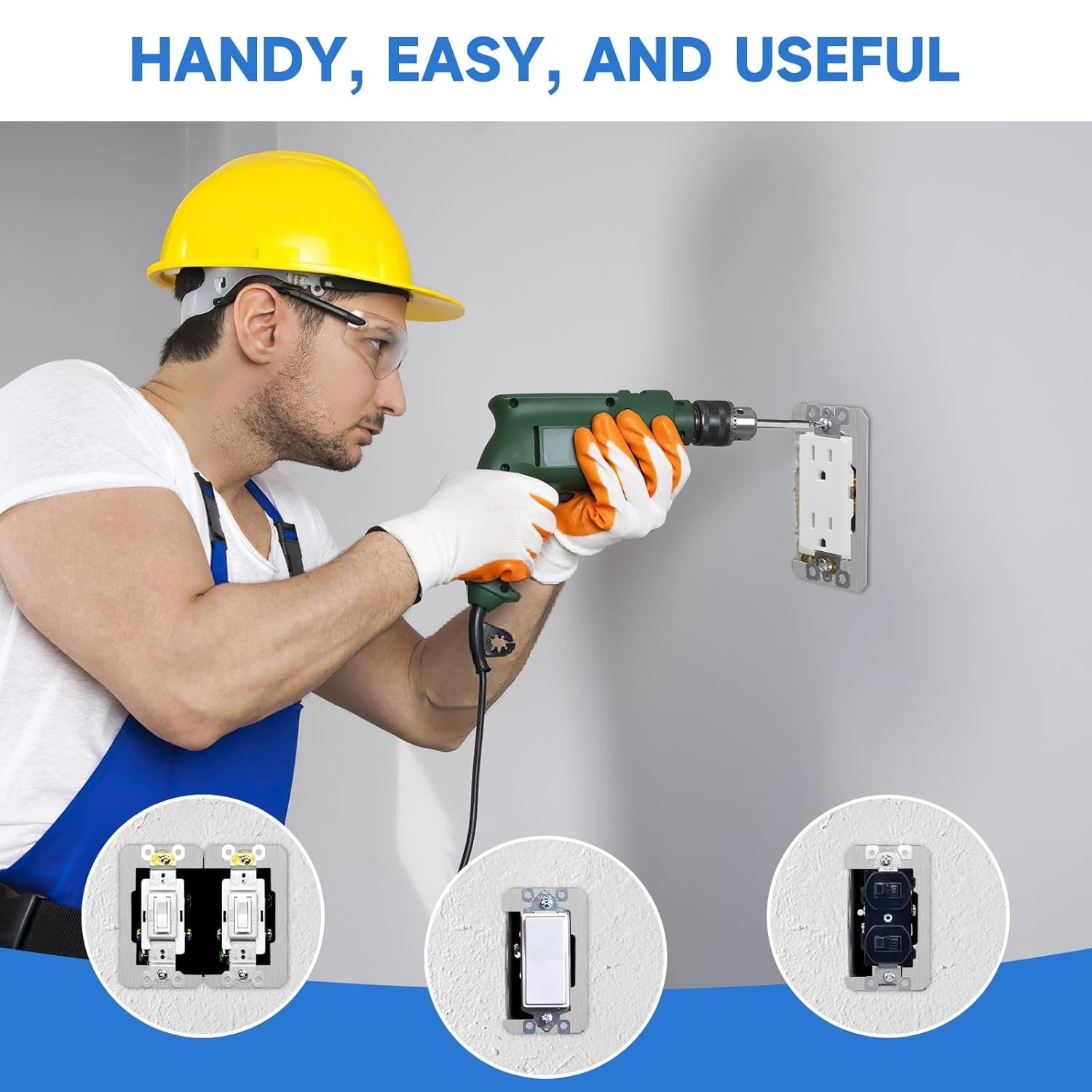 10 Pcs Wall Plate Spacer,Spacers for Electrical Outlets, Metal Flush Fit Devi...