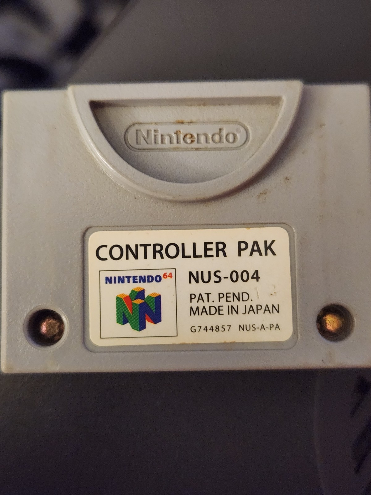 Nintendo 64 Expansion Pack NUS-007 And Controller Pak And Controller