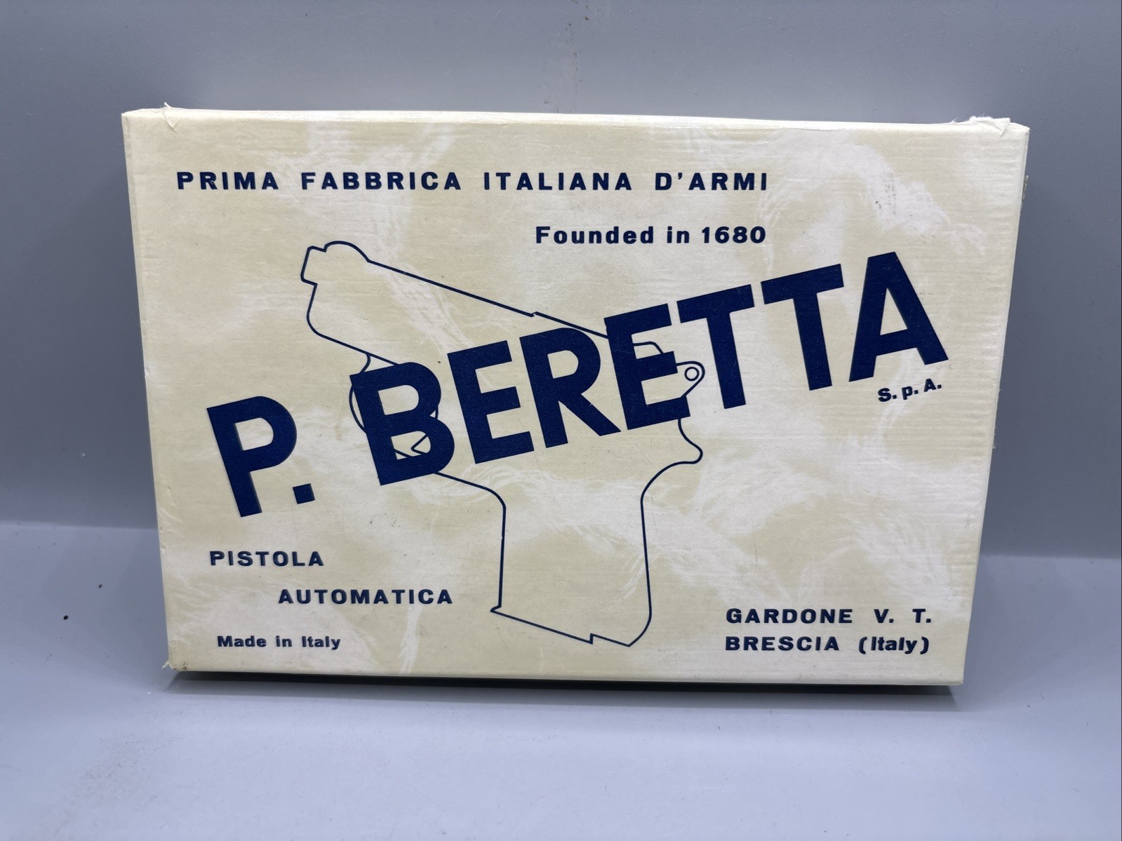 Beretta Model 950 pocket pistol Box~ Vintage- .25 Jetfire- Paperwork & Styrofoam