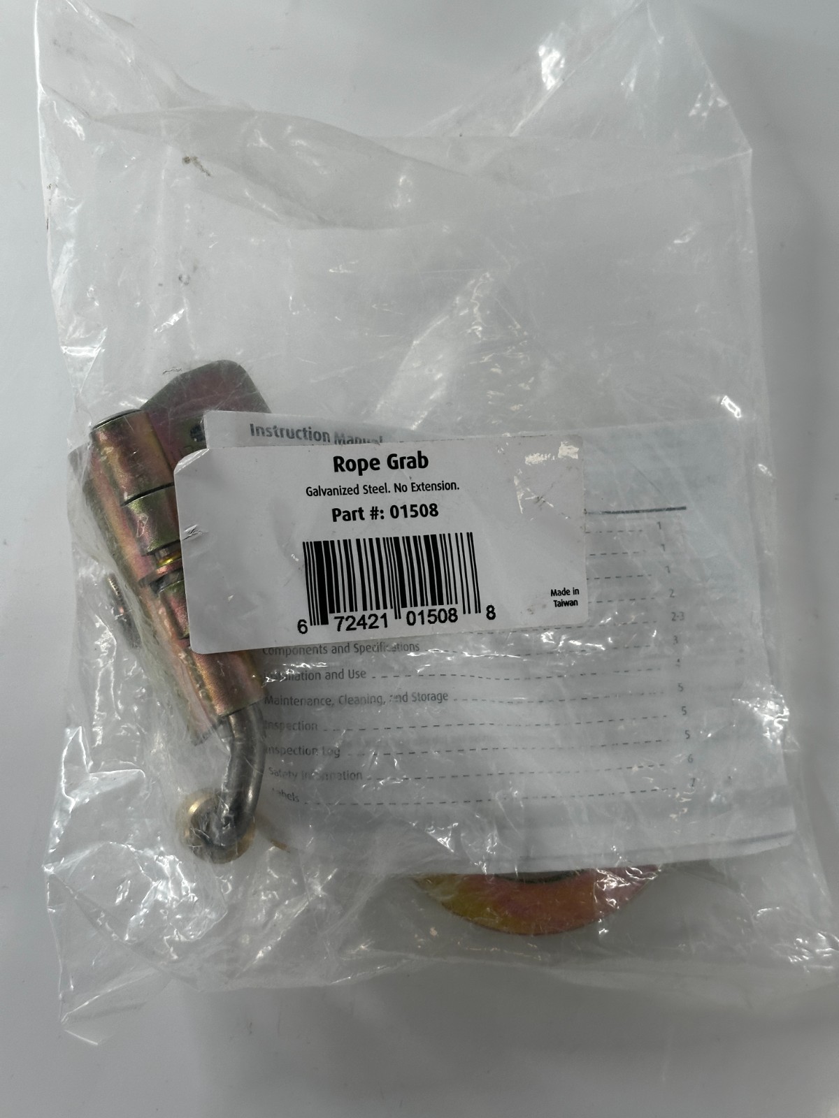 Guardian Fall Protection Rope Grab Part# 01508 Galvanized