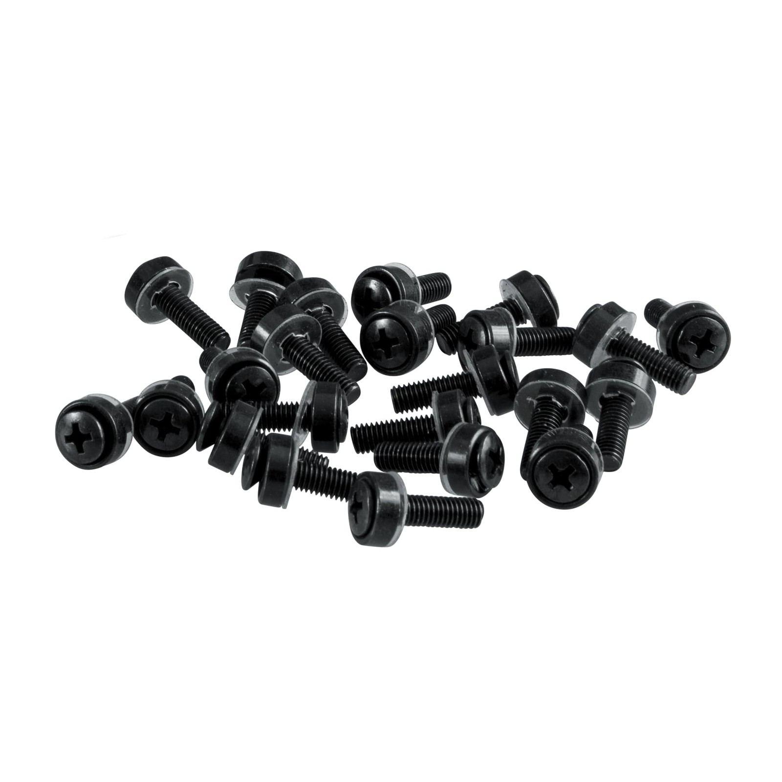 Gator Rackworks Standard Size Rack Screws, 25 Pack 25 Pack, Black