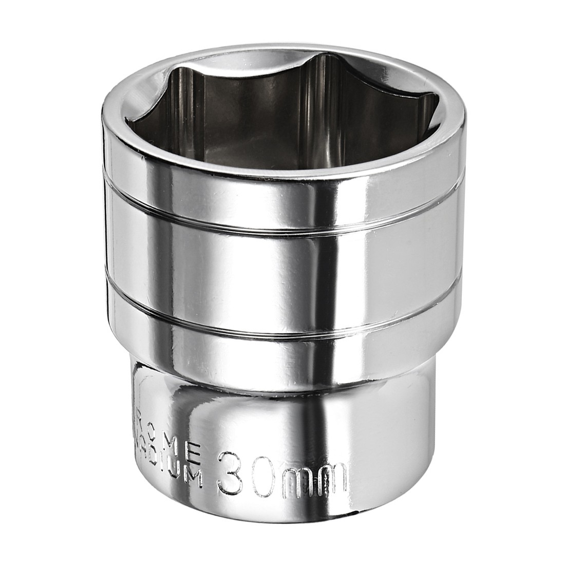 1/2 Inch Drive 30mm 6-Point Shallow Socket Metric Cr-V