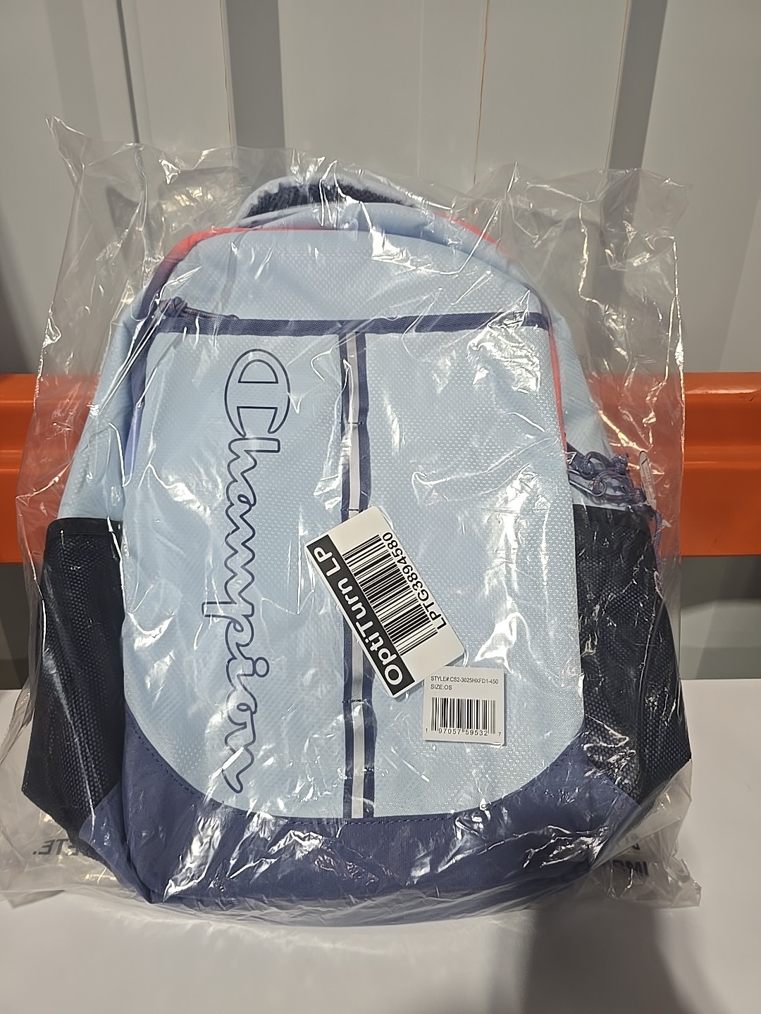 Champion Center Backpack w/ Laptop Sleeve - Light Blue