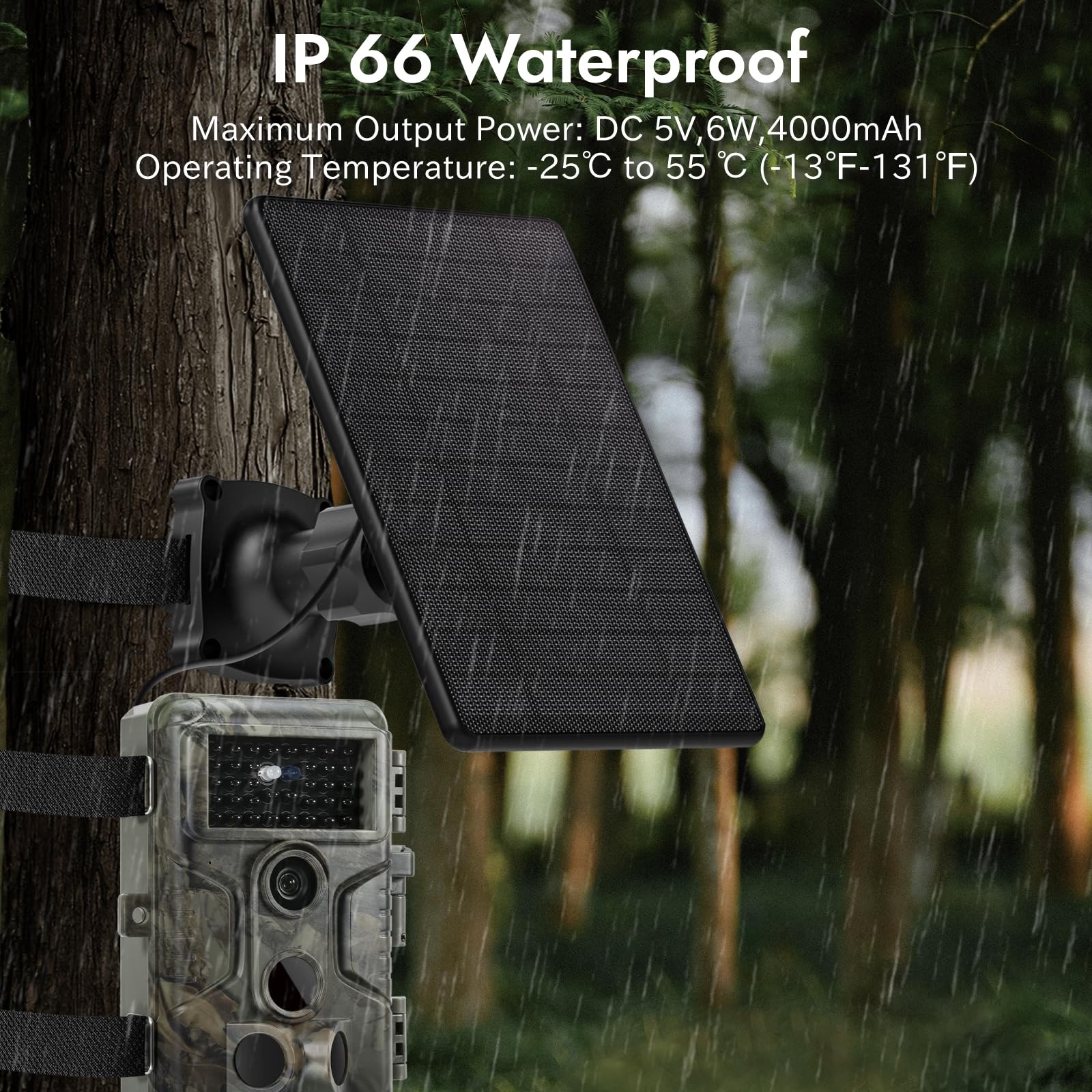 New Best 6W Solar Panel for Trail Camera,High-Efficiency Monocrystalline Silicon