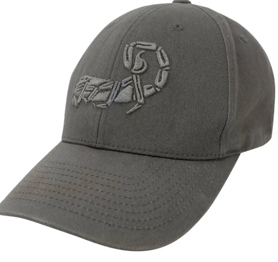 Agilite SCORPION LOGO HAT Wolf Grey adjustable closure-One size fits all