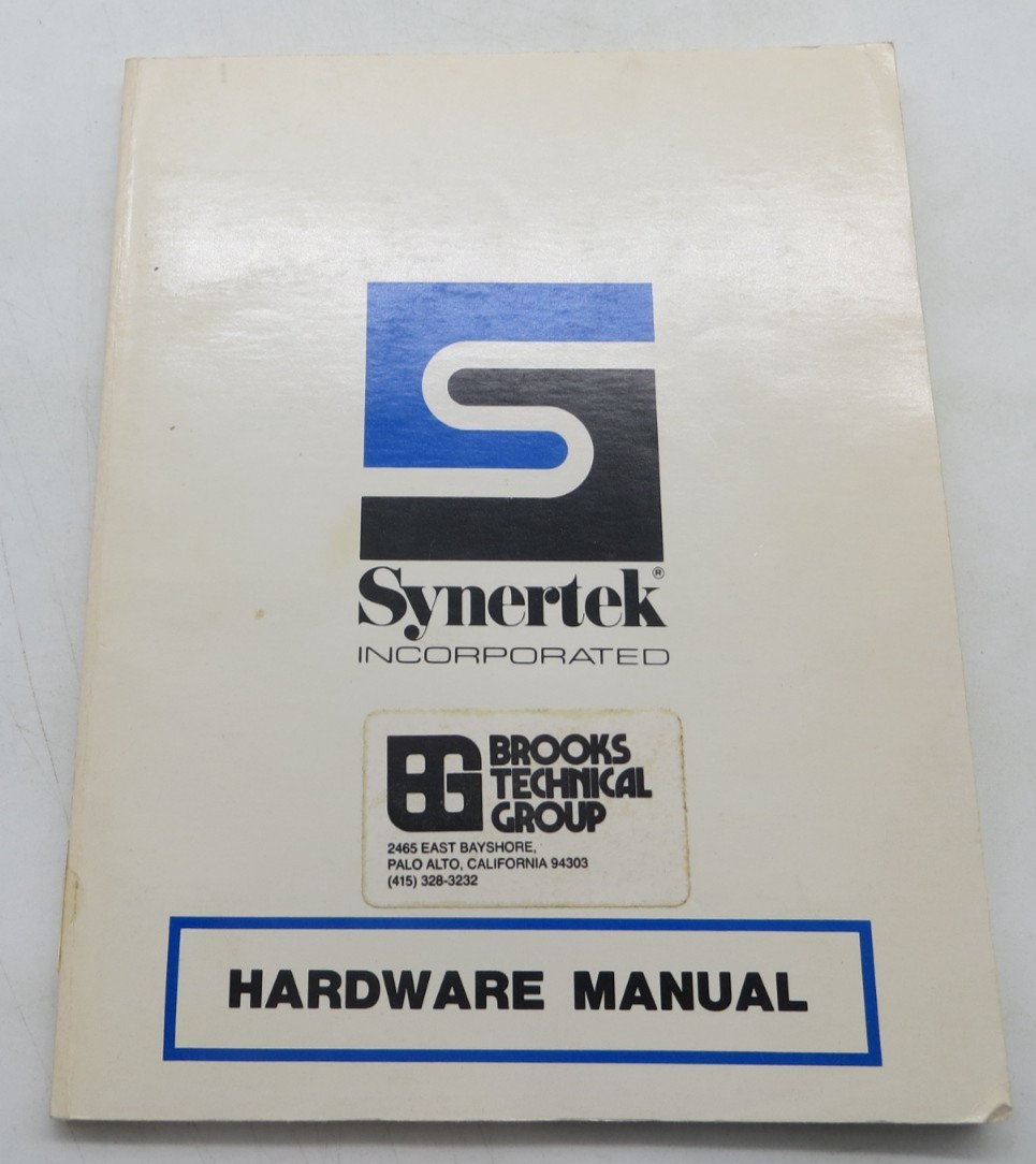 1978 SYNERTEK INCORPORATED HARDWARE MANUAL vintage computer technology reference