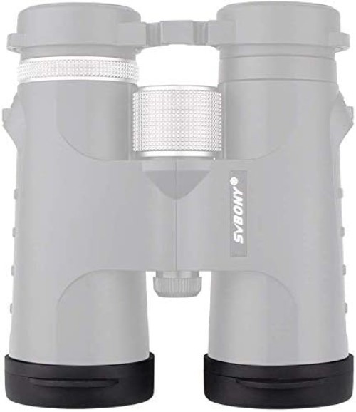 Dustproof & Waterproof Binocular Lens Caps for 52-54mm Outer Diameter