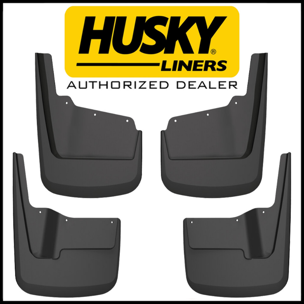 Husky Front & Rear Mud Flaps Splash Guards 2020-2026 GMC Sierra 2500 3500 HD SRW