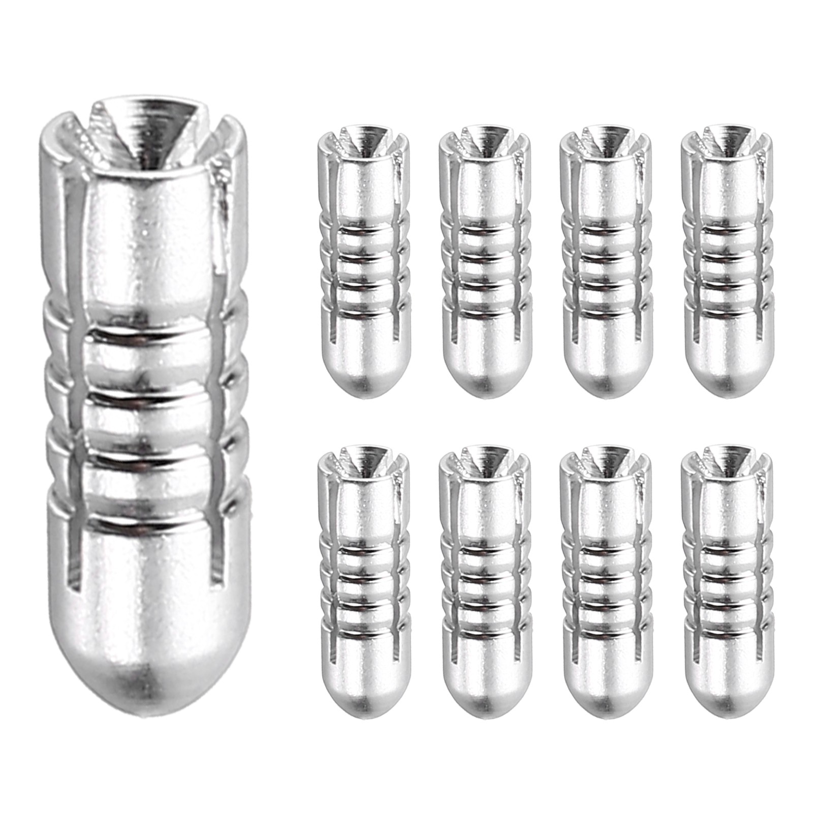 9 Pcs Dart Flight Protectors Fixed 90 Degrees Wing Savers Protects, Silver