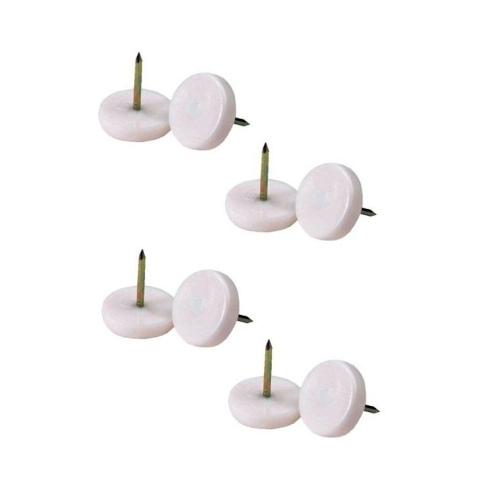 7/8" White Nail Glide — 200 Pack