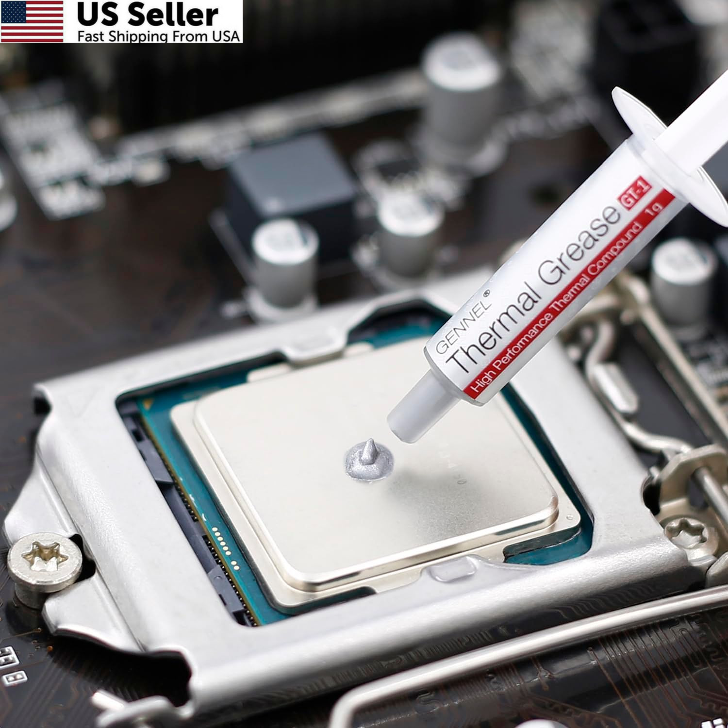 GENNEL 10-Pack GT-1 Silver CPU Thermal Paste (1g*10), High 10 Pack
