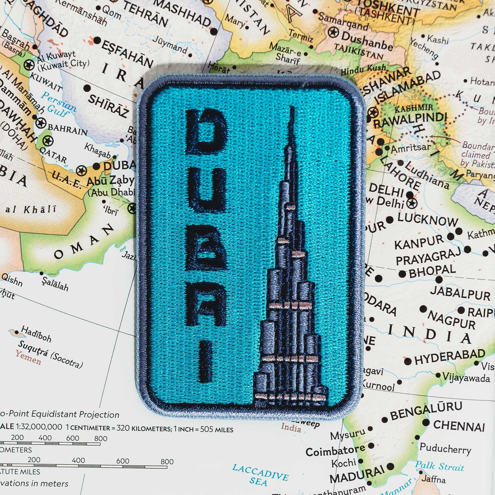 Dubai Iron on Travel Patch - Great Souvenir or Gift for travellers