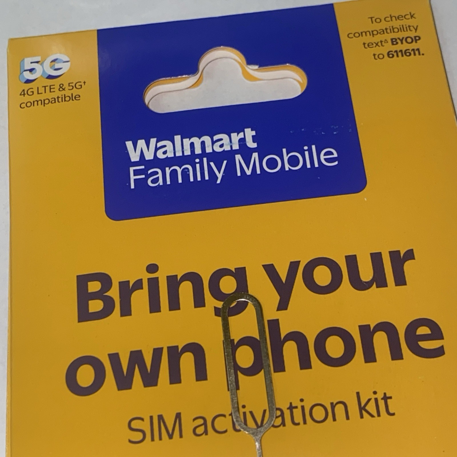 Sale Walmart Family Mobile Starter Kit Keep Own Phone Sim Card 3/1 New Free Ship