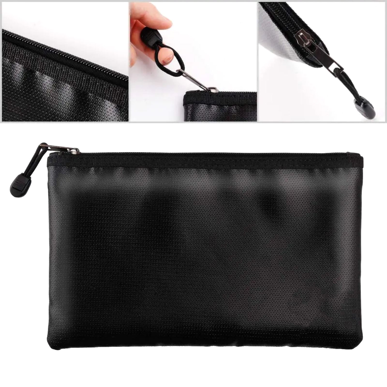 Portable Fireproof Waterproof Document Bags Envelope File Folder Cash Pouch