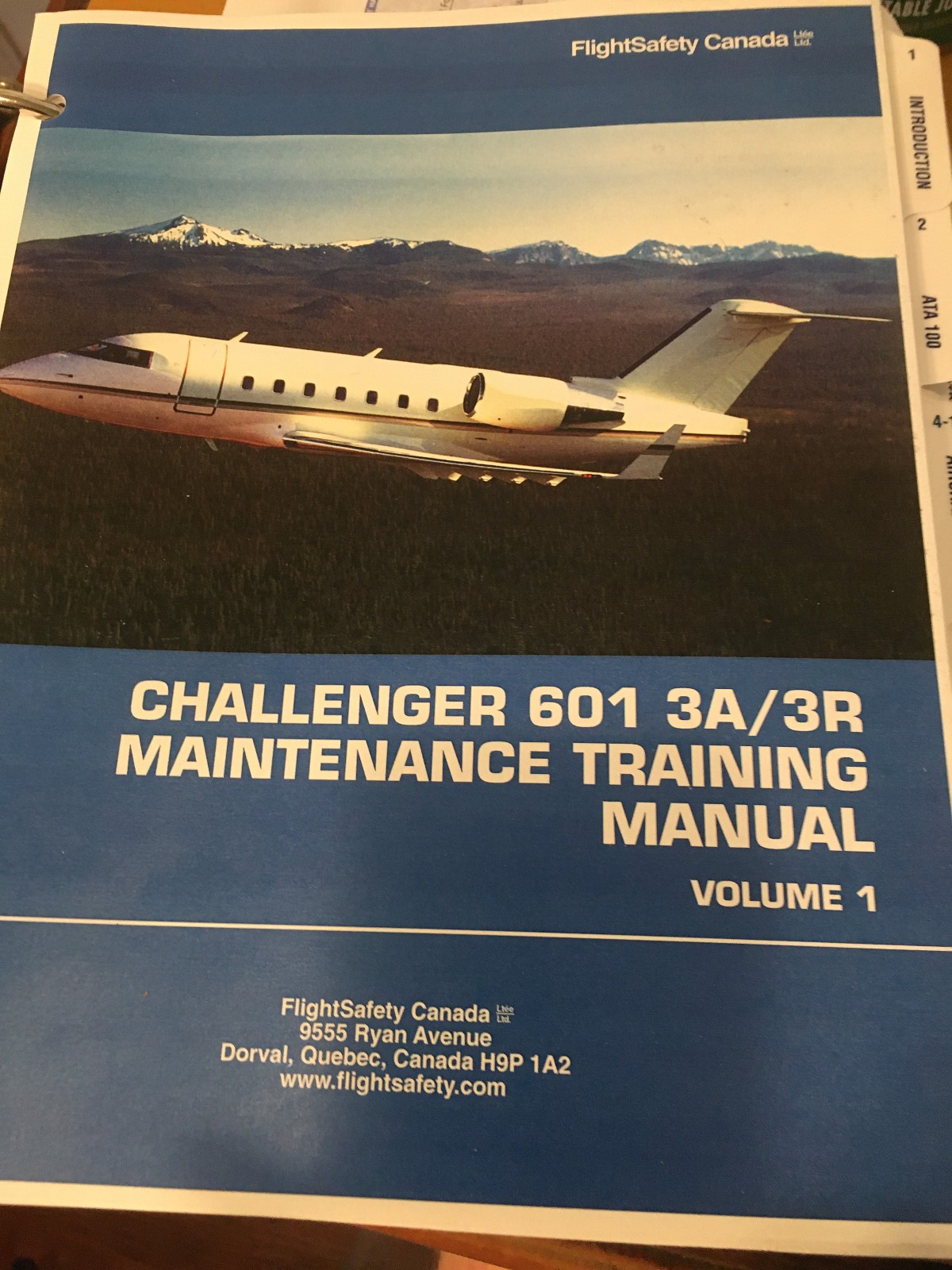 Challenger 601-3A and 601-3R Maintenance Training Manuals