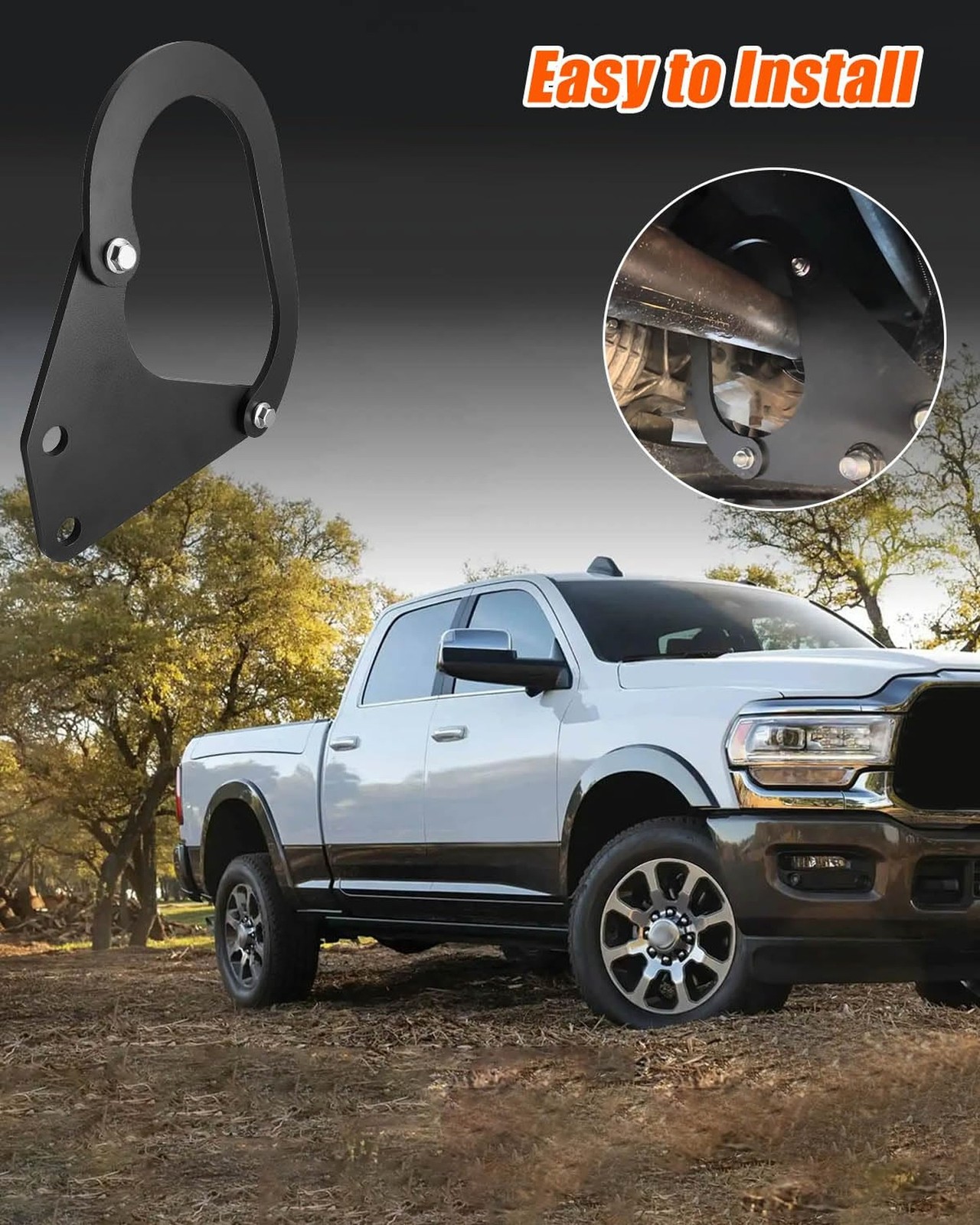 Front Driveshaft Loop Kit with Hardware Fits for Dodge Ram 2500 2003-2013 Ram...