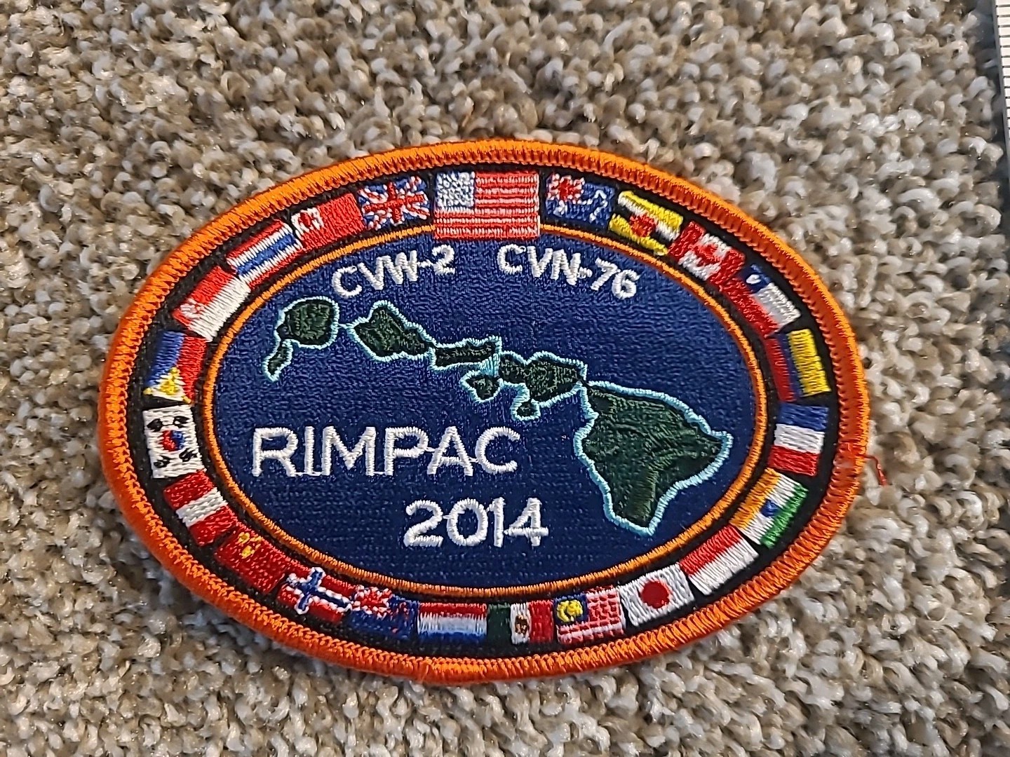 Rimpac 2014 CVN-76, CVW-2 patch.