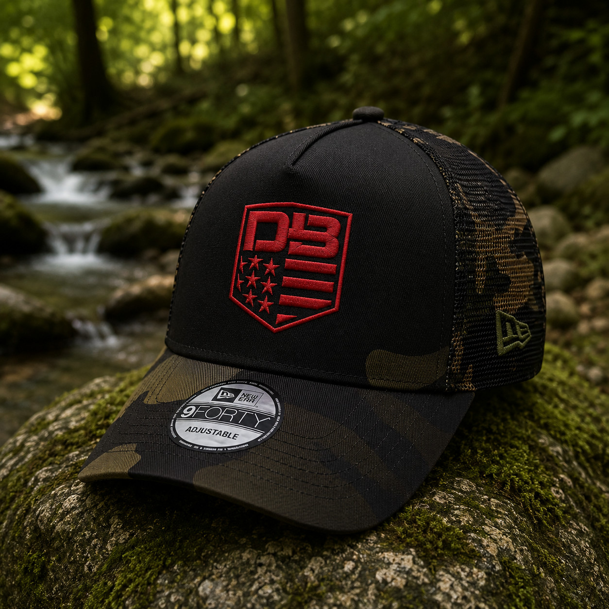 Diamondback Firearms Embroidered Black Camo Trucker Hat Adjustable Cap