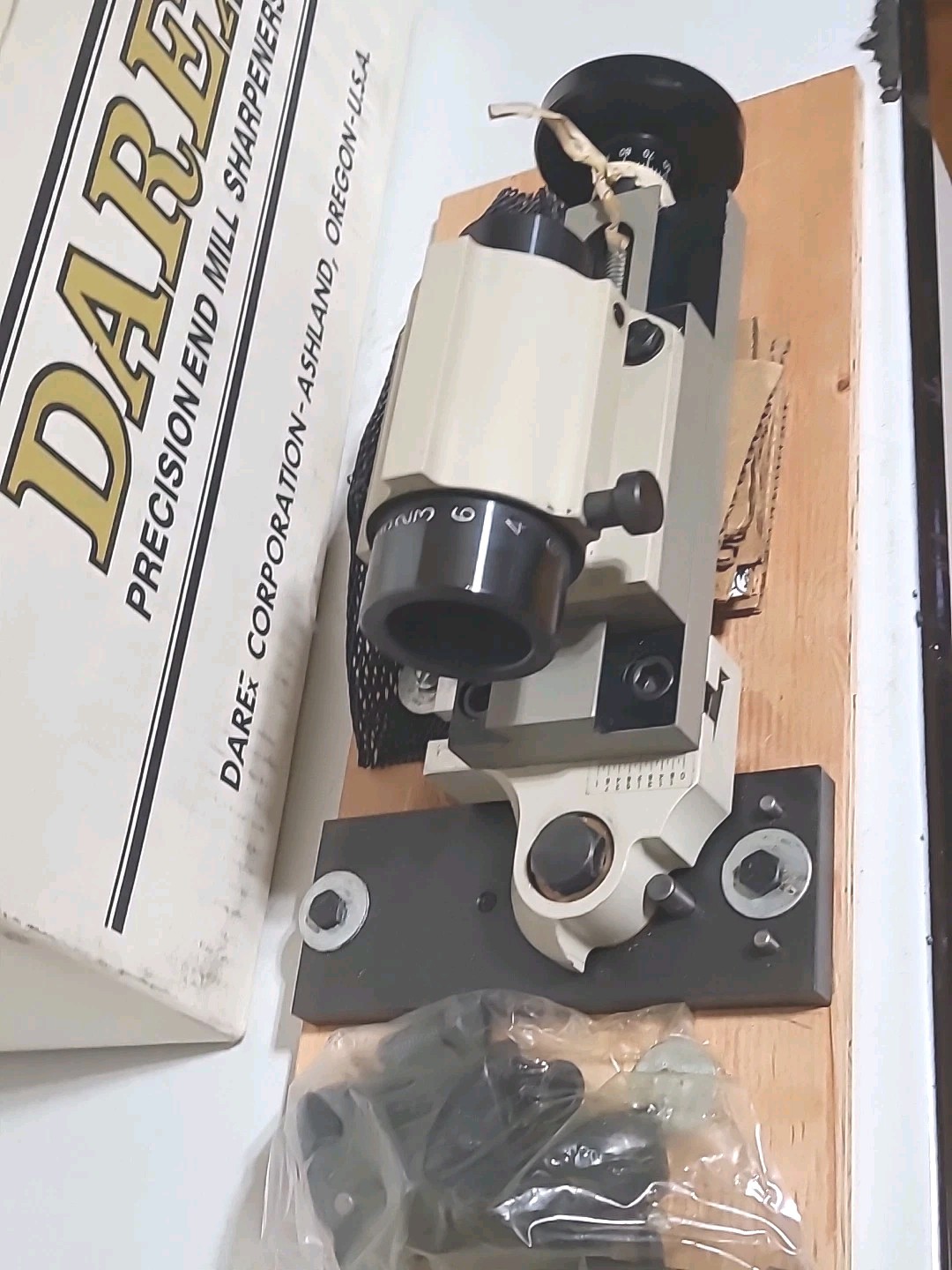 Darex 5C E-90 E-92 Radius BALL End Mill Grinding Sharpening Attachment.