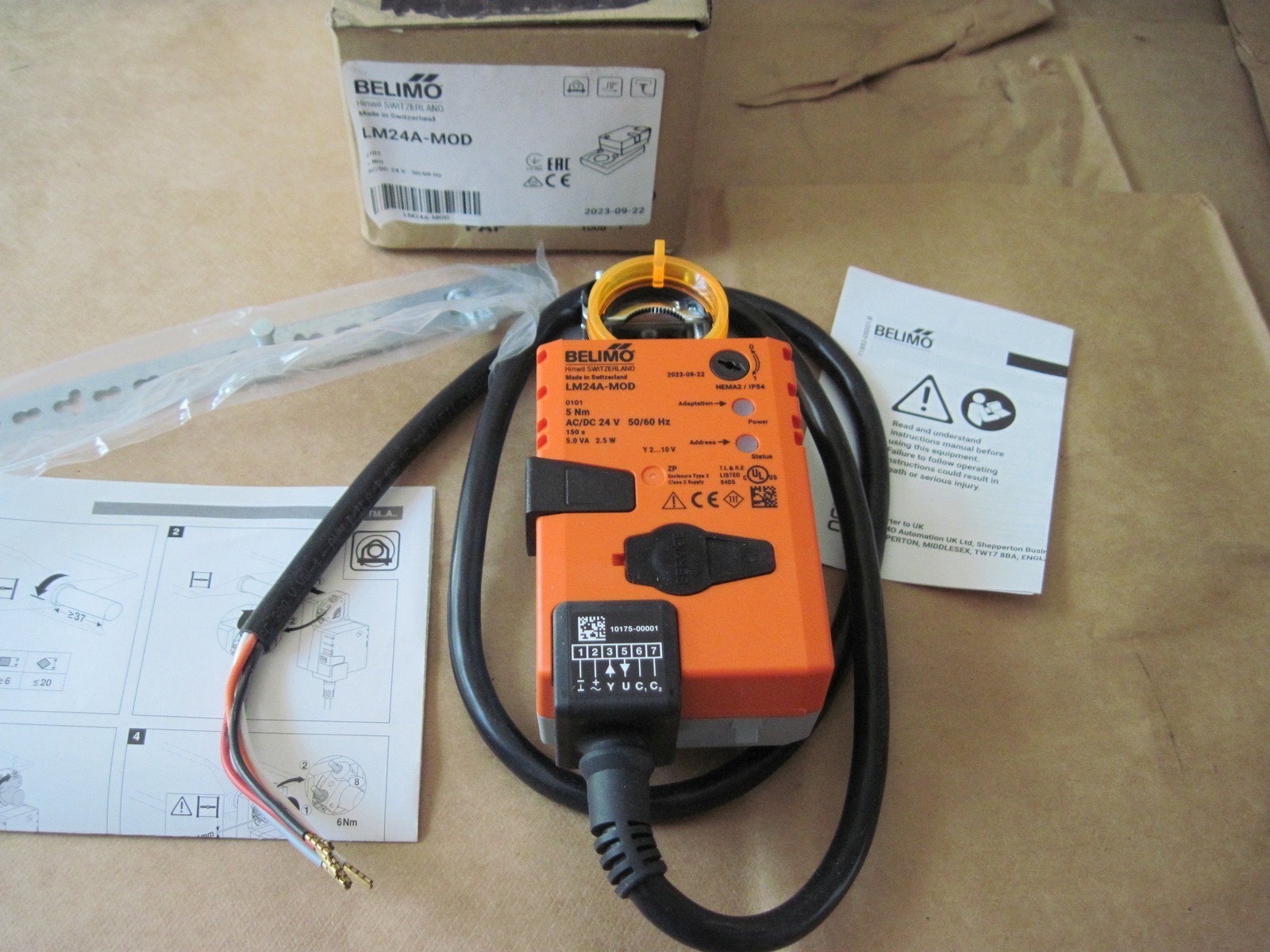 Belimo LM24A-MOD Damper Actuator, Non Fail-Safe (Non Spring Return), 24V AC/DC