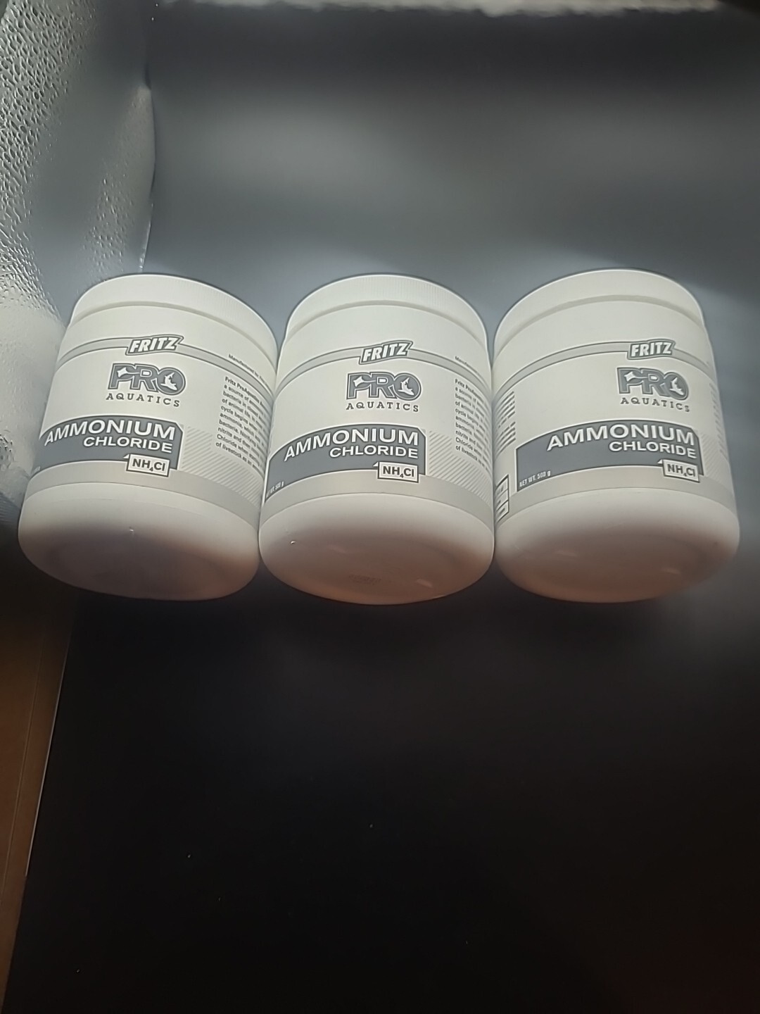 3 X FRITZ AQUATICS PRO AMMONIUM CHLORIDE AQUARIUM FISH TANK 500g Each