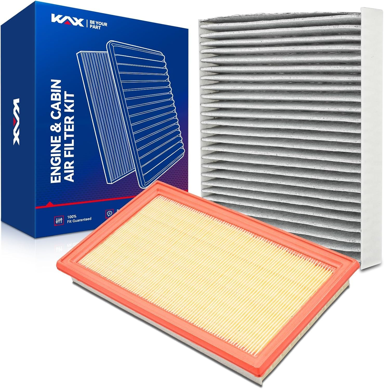 Engine & Cabin Air Filter Kit, Replacement for Subaru Impreza 2002-2007 2.0T, Sa