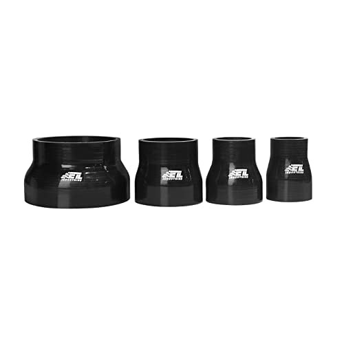 ID 3.5" to 4.5", Length 3" Silicone Reducer Straight Coupler 3.5" ID to 4.5" ID