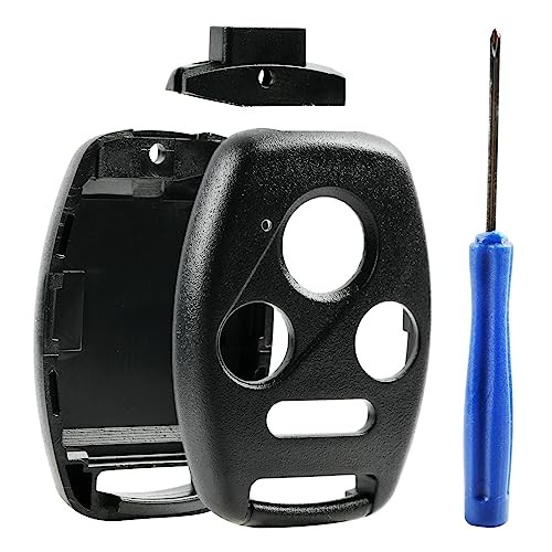 Cutting NOT Required - Key Fob Keyless Entry Remote Shell Case & Pad 1-Pack