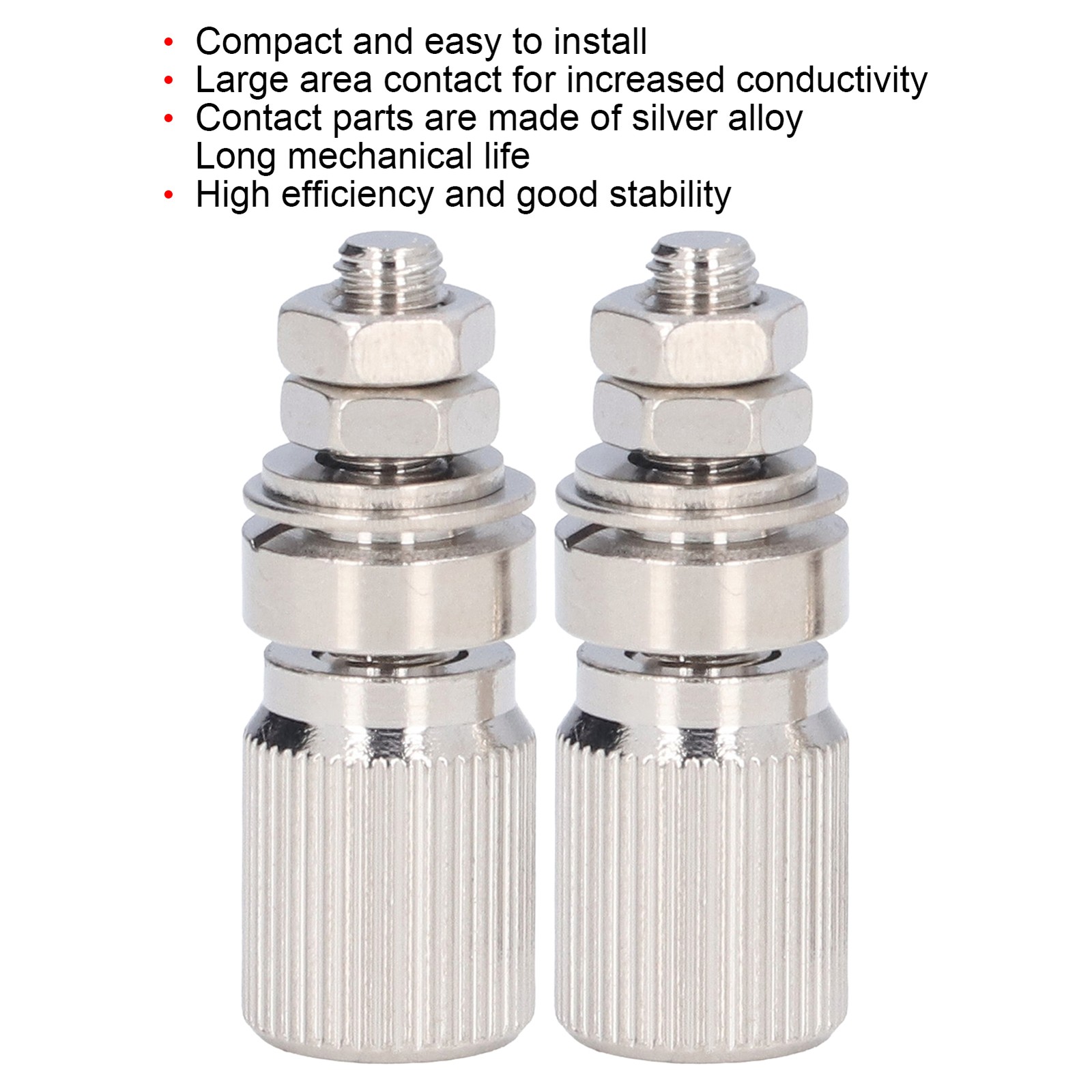 2Pcs Terminal Binding Post No Insulation Power Grounding Terminal Post BYE