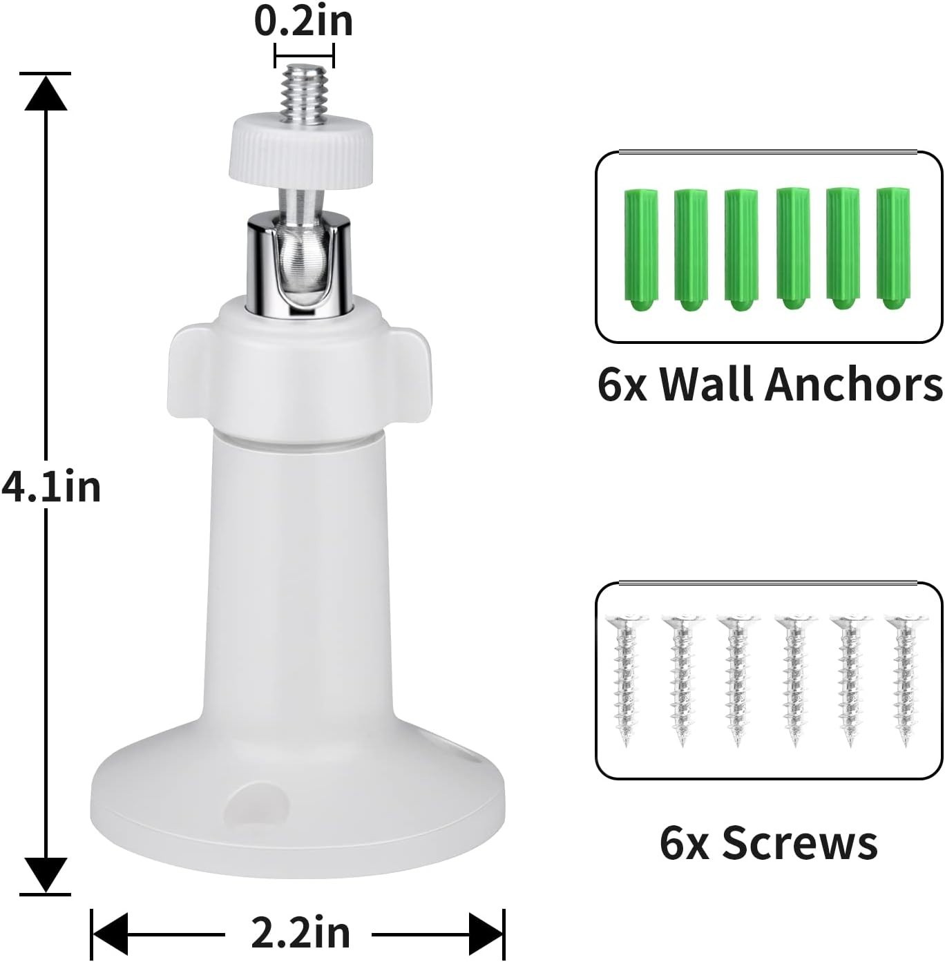 360° Adjustable Camera Mounts for SimpliSafe - Easy Wall Installation (2-Pack)