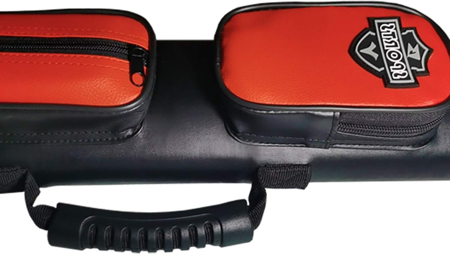 Billiard Cue Carrying Case 2 Load 4 Compartment Adjustable Strap Solid Red