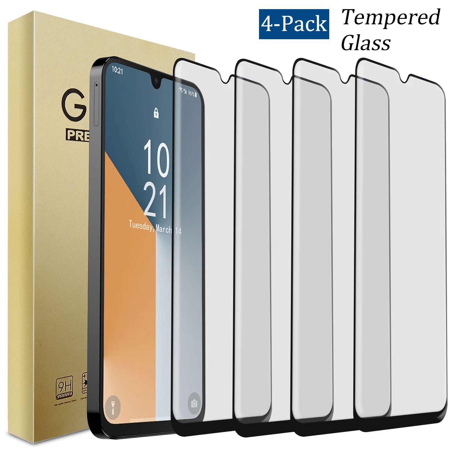 4-Pack For Samsung Galaxy A06 A07 A16 A17 5G HD Tempered Glass Screen Protector