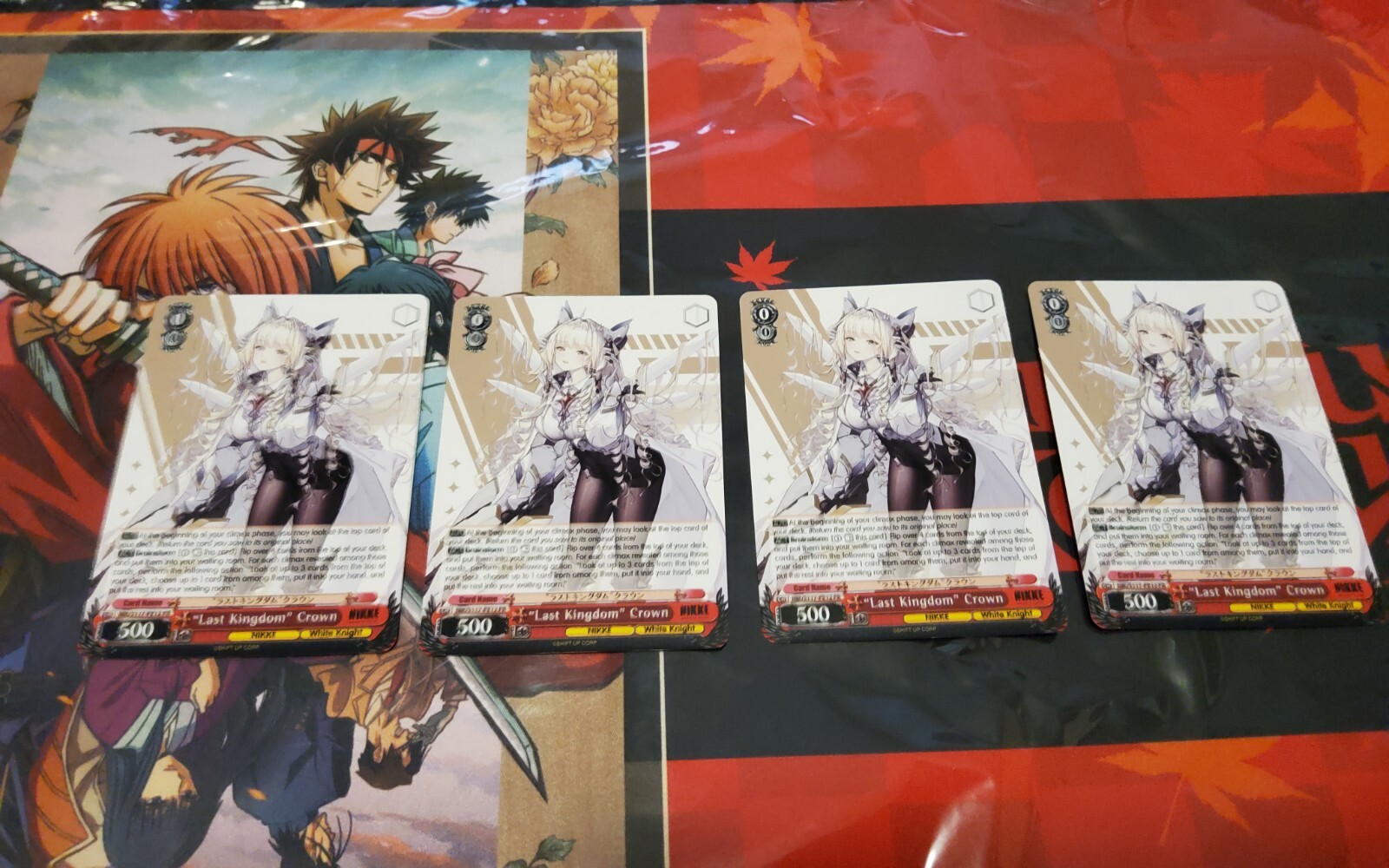 "LAST KINGDOM" CROWN X 4 PR WEISS SCHWARZ ENGLISH