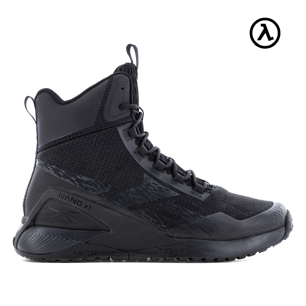 REEBOK NANO X1 ADVENTURE TACTICAL MEN'S 6" SIDE ZIPPER BLACK BOOTS RB3485 - NEW