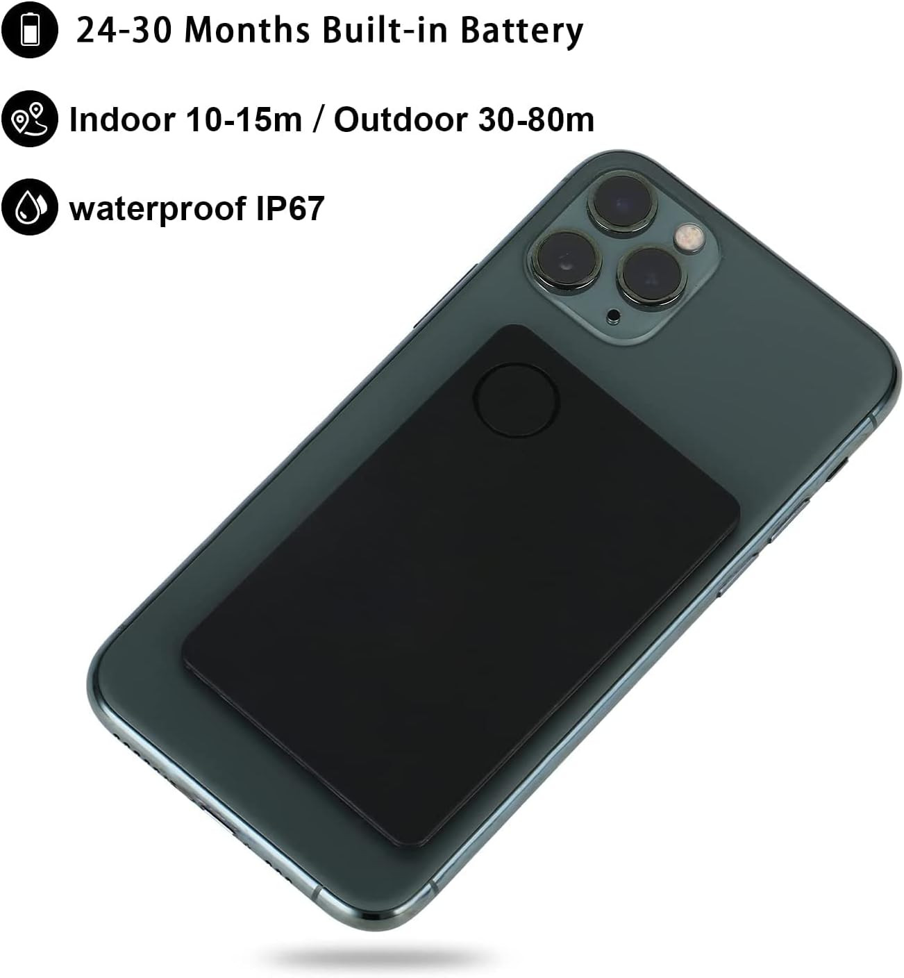 Wallet Tracker Card Finder Slim Locator Bluetooth Item Tracker Alarm Device SetU