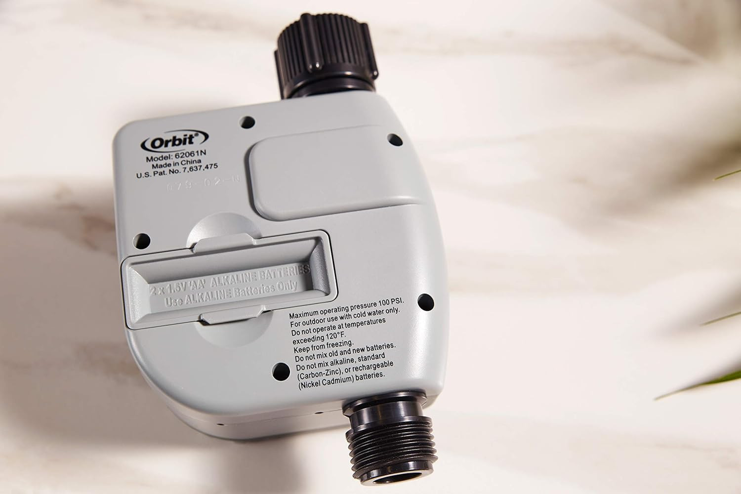 Programmable Digital Hose Watering Timer - 1 Outlet - Battery Powered - with LCD