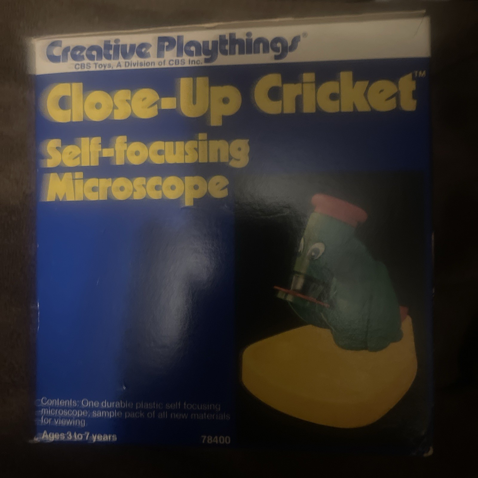 Vintage Close-Up Cricket Microscope by Creative Playthings w/original box. 1960s